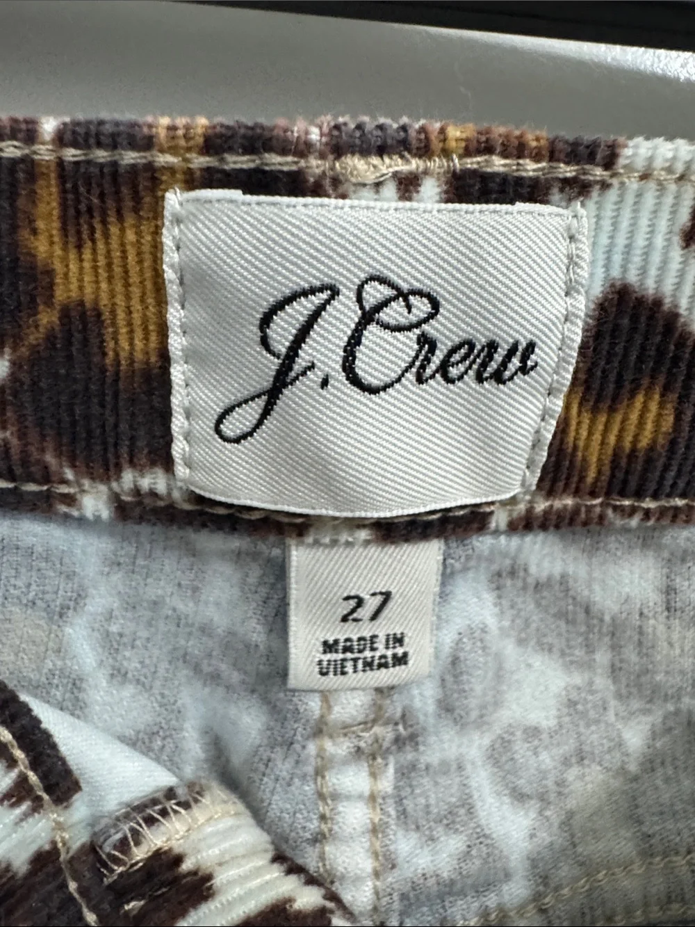 💕 J CREW Leopard Corduroy Pants ✨